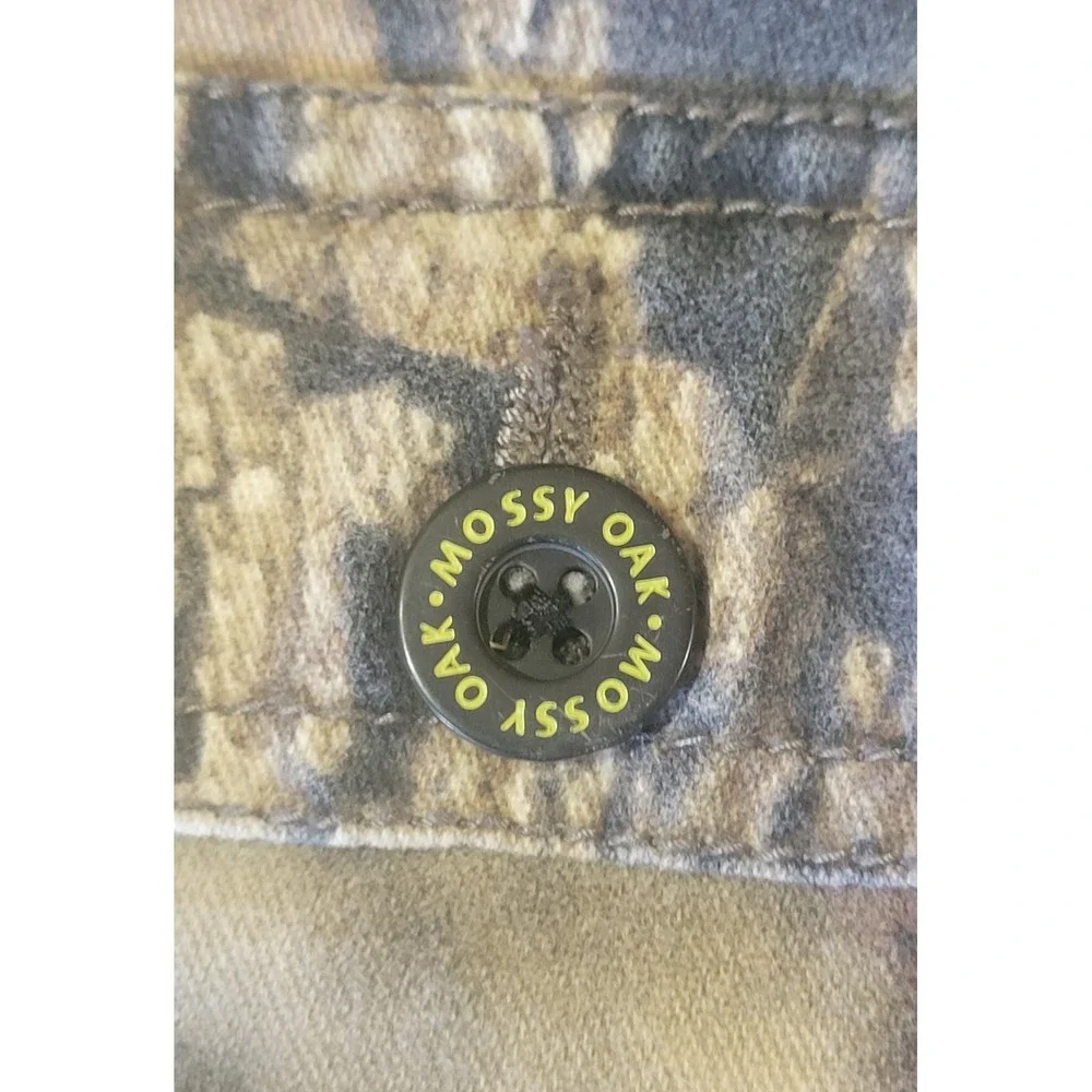 Mossy Oak Hunting Cargo Pants Unisex‎ Medium 8 Youth Camo Adjustable Waist EUC